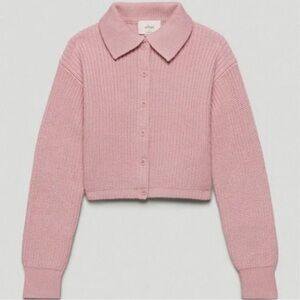 Aritzia Nextdoor Pink Sweater in Medium